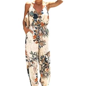 Tie leg jumpsuit. Size small. Black and white.